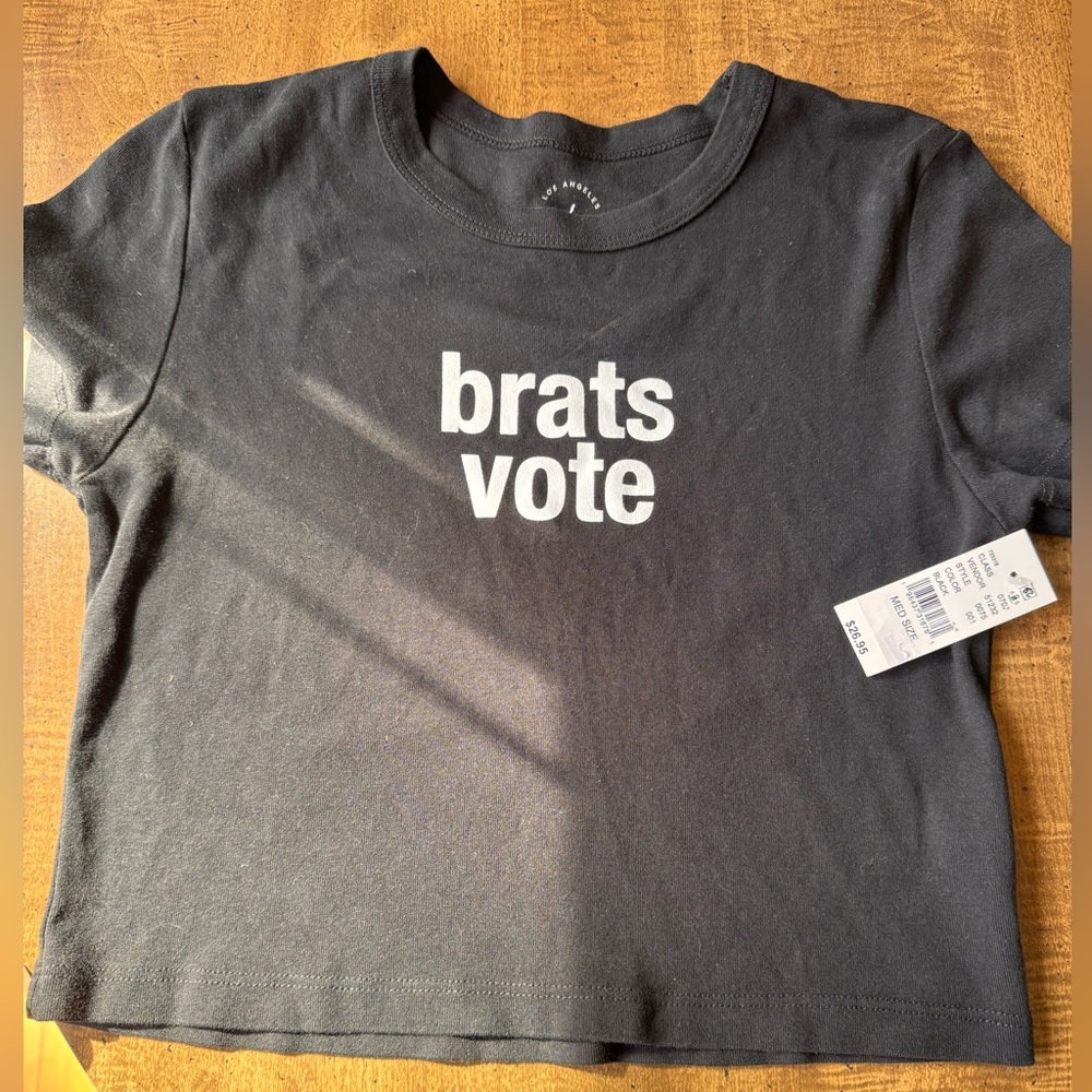 Black 'Brats Vote' T-Shirt